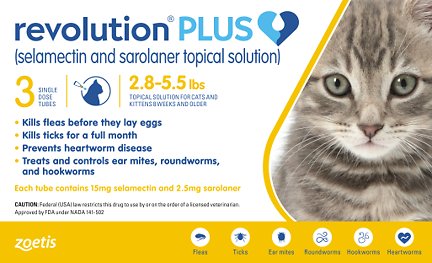 Revolution for small sales cats